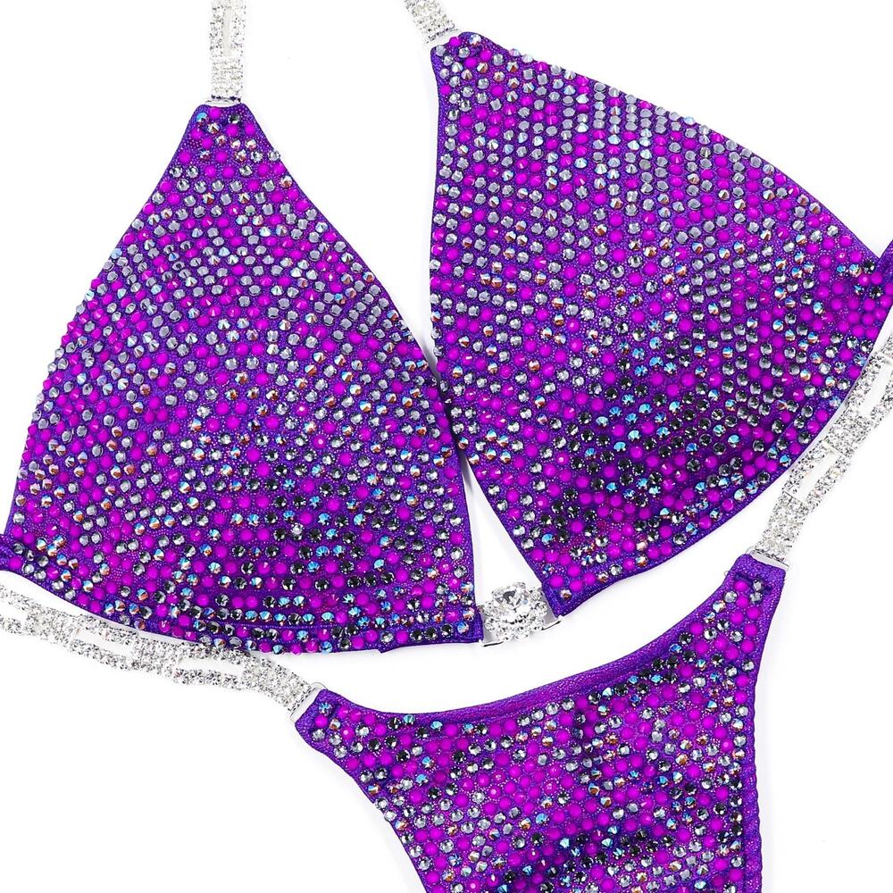 Angel Competition Bikini. Hologram Purple. Medium Molded/Pro.
